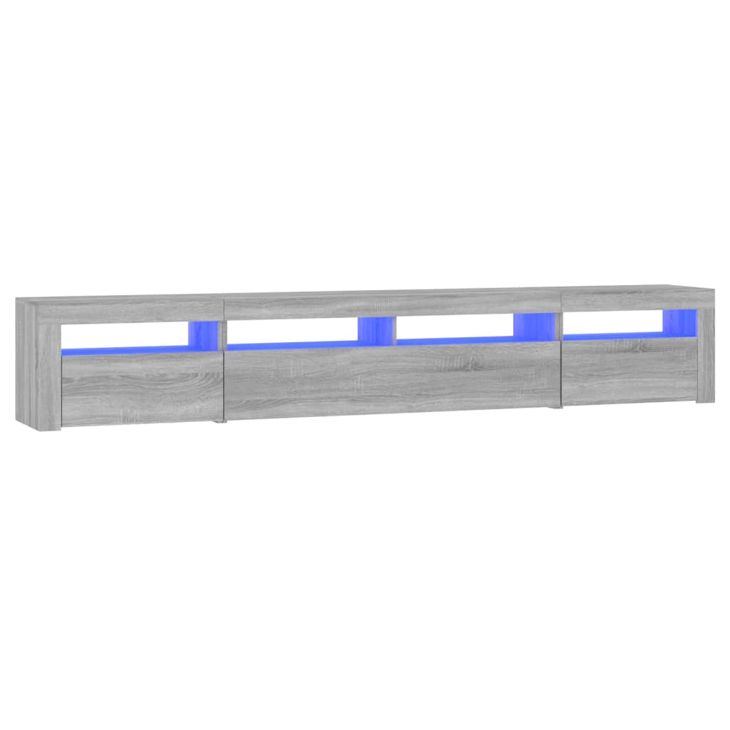 Έπιπλο Τηλεόρασης με LED Γκρι Sonoma 240x35x40 εκ. - Pakobazaar