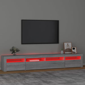 Έπιπλο Τηλεόρασης με LED Γκρι Sonoma 240x35x40 εκ. - Pakobazaar
