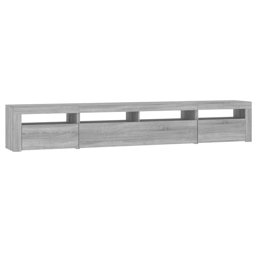 Έπιπλο Τηλεόρασης με LED Γκρι Sonoma 240x35x40 εκ. - Pakobazaar