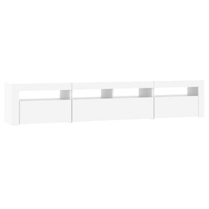 Έπιπλο Τηλεόρασης με LED Λευκό 210x35x40 εκ.