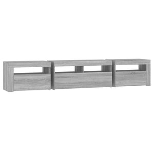 Έπιπλο Τηλεόρασης με LED Γκρι Sonoma 210 x 35 x 40 εκ. - Pakobazaar