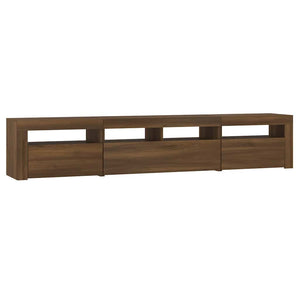 Έπιπλο Τηλεόρασης με LED Καφέ Δρυς 210x35x40 εκ. - Pakobazaar