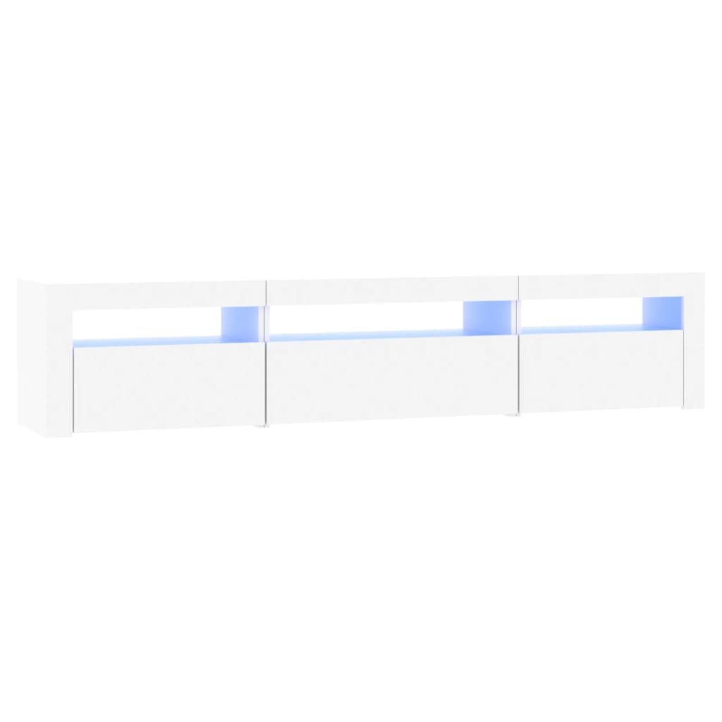 Έπιπλο Τηλεόρασης με LED Λευκό 195x35x40 εκ.