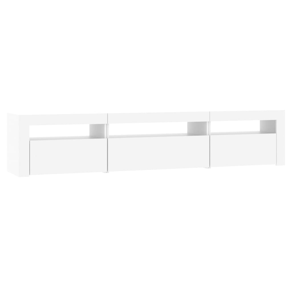 Έπιπλο Τηλεόρασης με LED Λευκό 195x35x40 εκ.