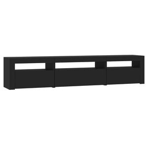 Έπιπλο Τηλεόρασης με LED Μαύρο 195x35x40 εκ.