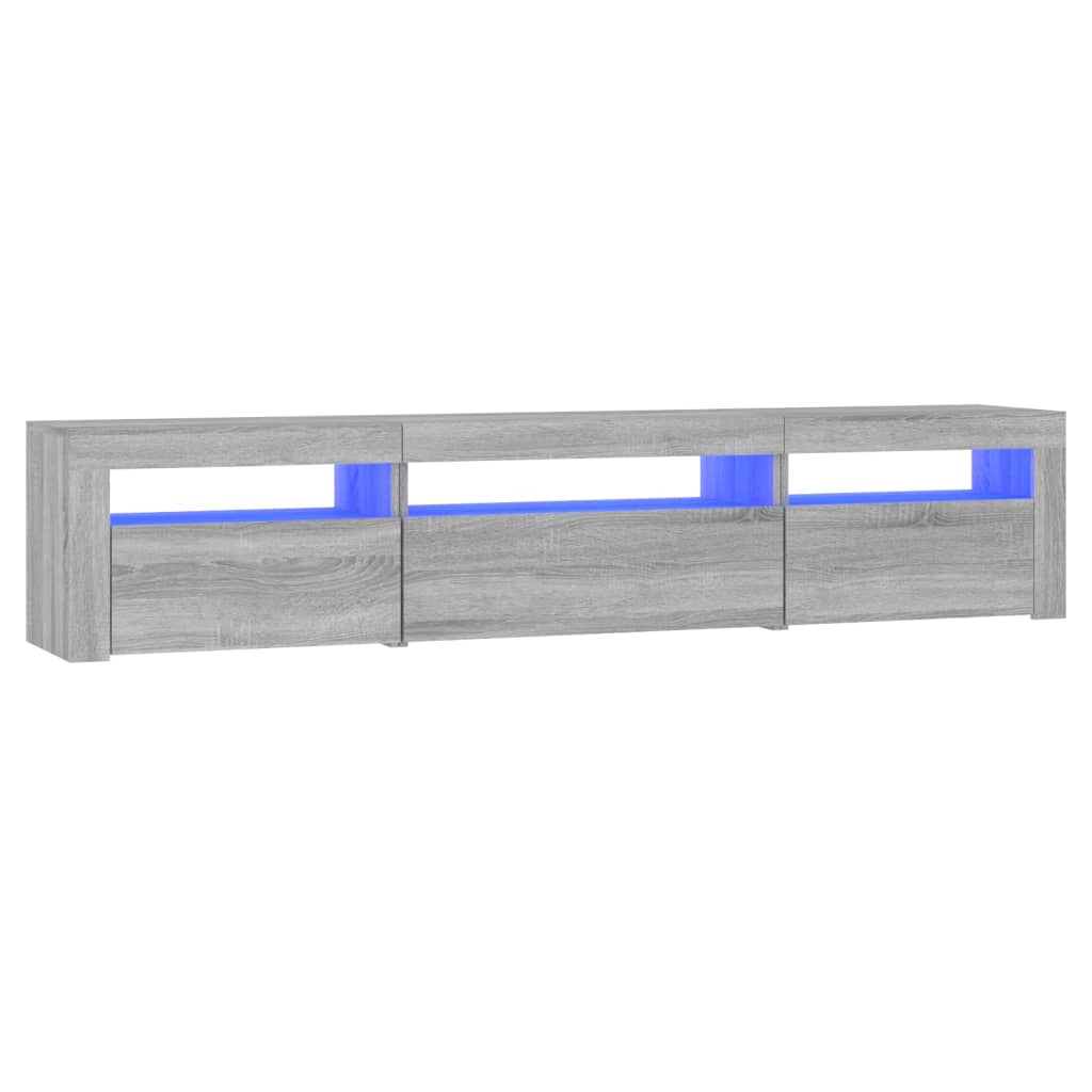 Έπιπλο Τηλεόρασης με LED Γκρι Sonoma 195x35x40 εκ. - Pakobazaar