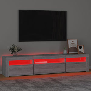 Έπιπλο Τηλεόρασης με LED Γκρι Sonoma 195x35x40 εκ. - Pakobazaar