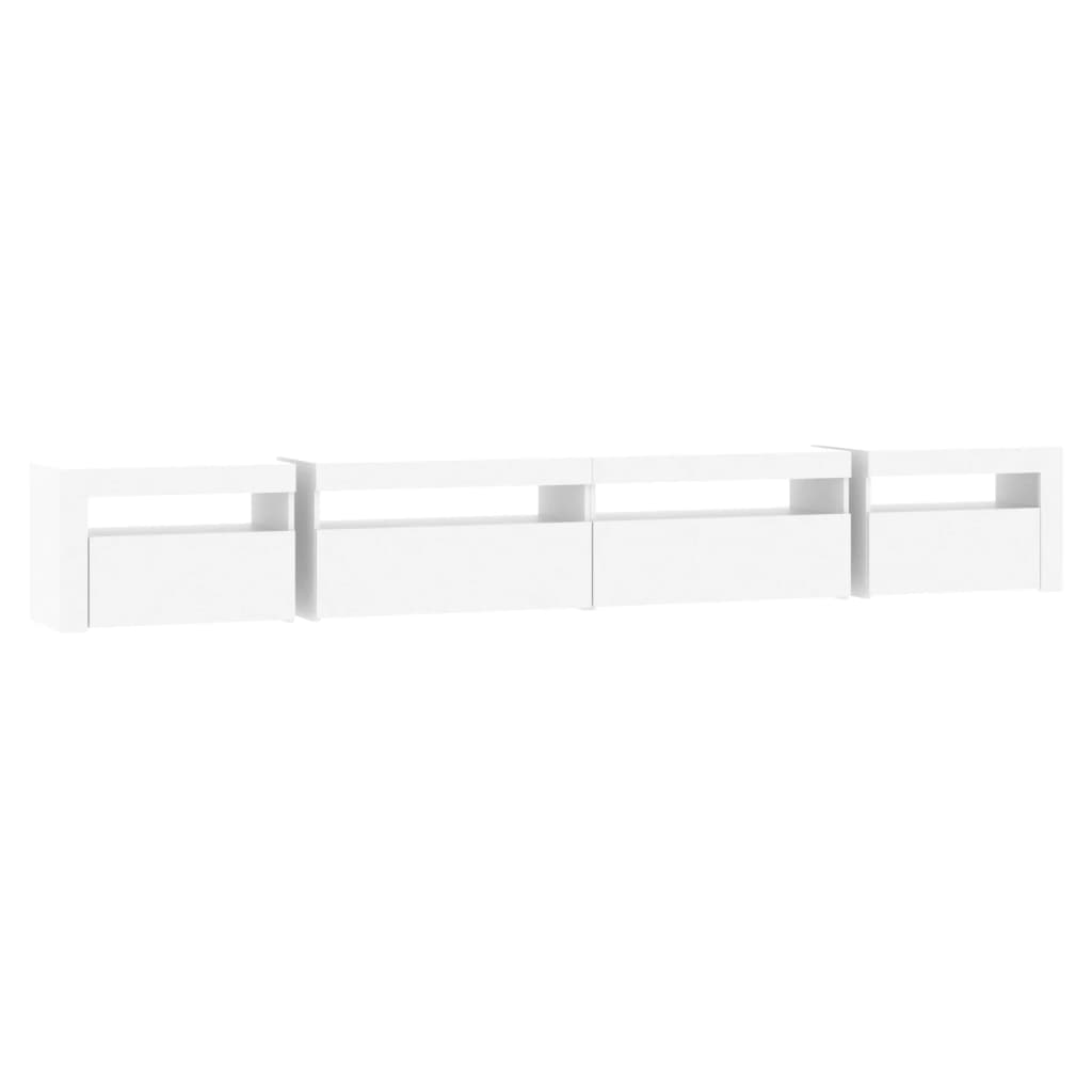 Έπιπλο Τηλεόρασης με LED Λευκό 270 x 35 x 40 εκ.
