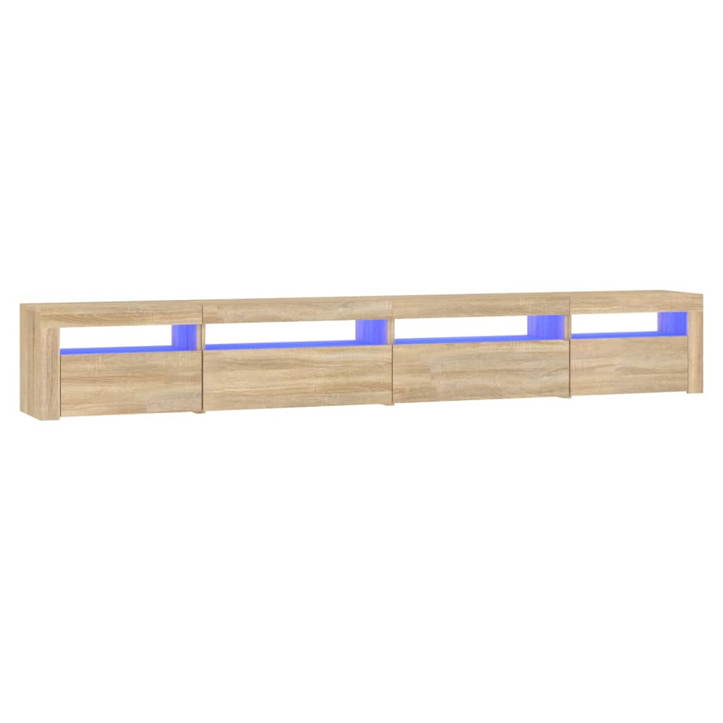 Έπιπλο Τηλεόρασης με LED Sonoma Δρυς 270x35x40 εκ. - Pakobazaar