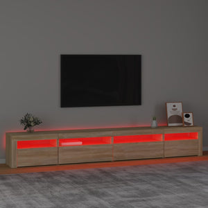 Έπιπλο Τηλεόρασης με LED Sonoma Δρυς 270x35x40 εκ. - Pakobazaar