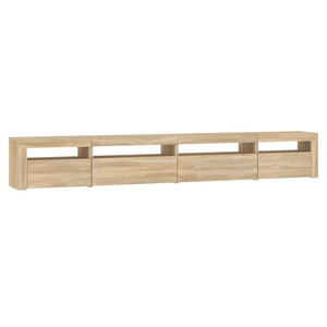 Έπιπλο Τηλεόρασης με LED Sonoma Δρυς 270x35x40 εκ. - Pakobazaar