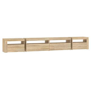 Έπιπλο Τηλεόρασης με LED Sonoma Δρυς 270x35x40 εκ. - Pakobazaar