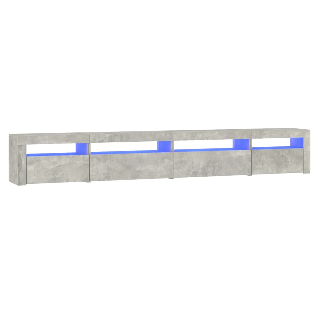 Έπιπλο Τηλεόρασης με LED Γκρι Σκυροδέματος 270x35x40 εκ. - Pakobazaar