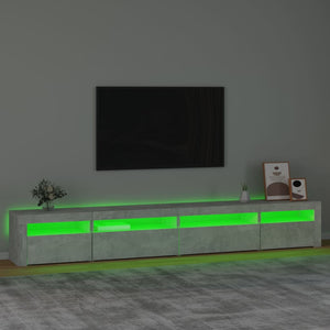 Έπιπλο Τηλεόρασης με LED Γκρι Σκυροδέματος 270x35x40 εκ. - Pakobazaar
