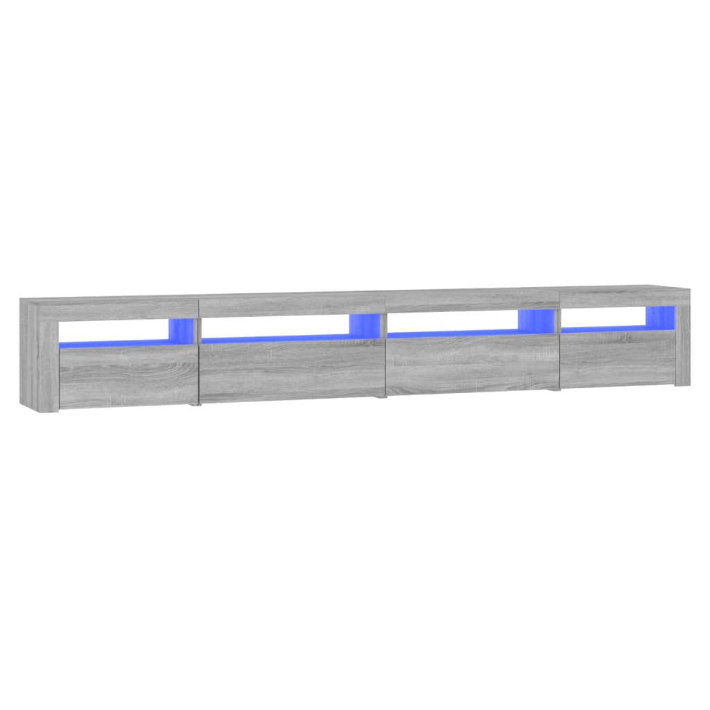Έπιπλο Τηλεόρασης με LED Γκρι Sonoma 270x35x40 εκ. - Pakobazaar