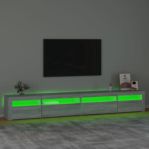 Έπιπλο Τηλεόρασης με LED Γκρι Sonoma 270x35x40 εκ. - Pakobazaar