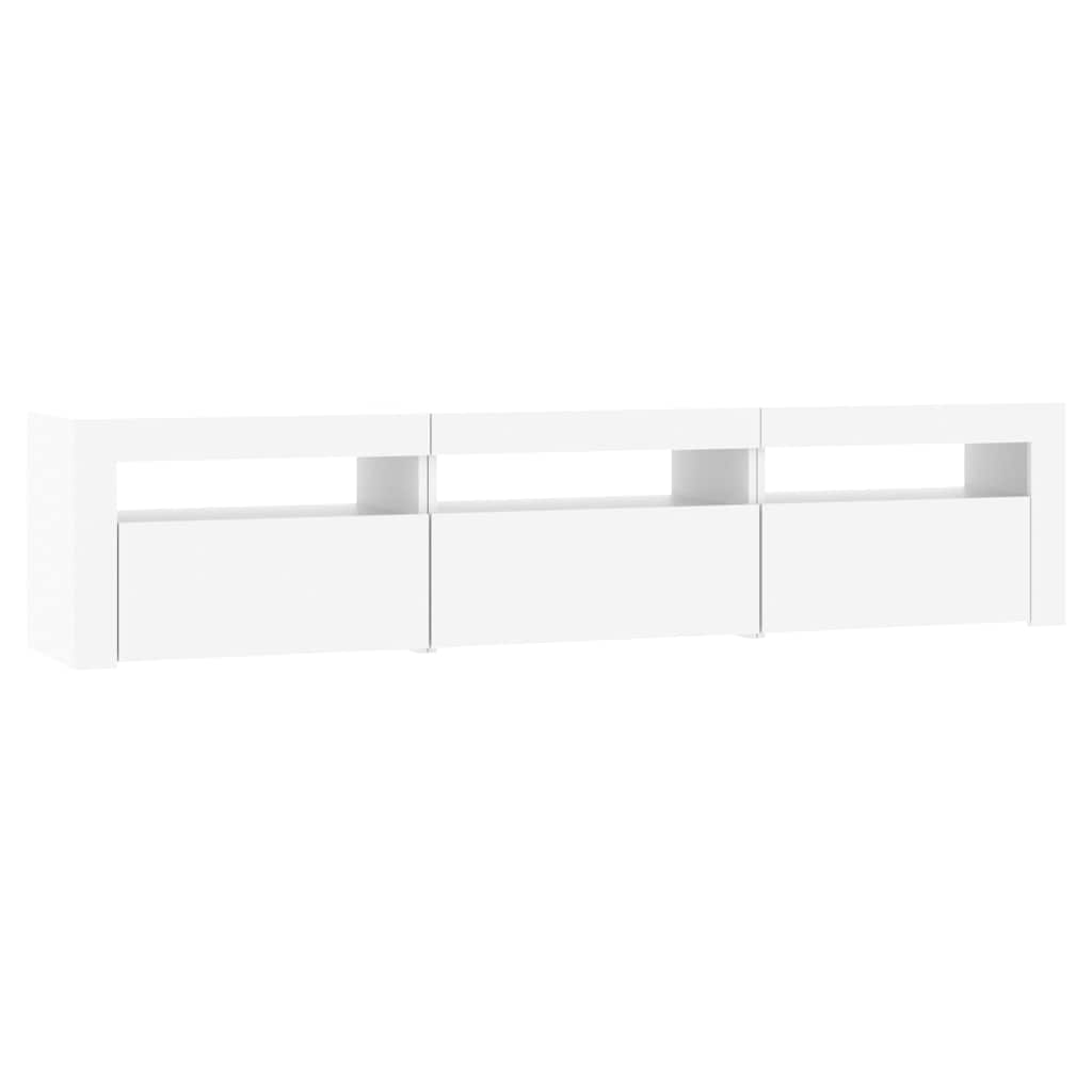 Έπιπλο Τηλεόρασης με LED Λευκό 180 x 35 x 40 εκ.