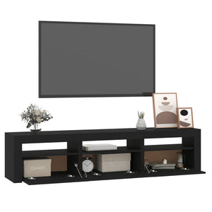 Έπιπλο Τηλεόρασης με LED Μαύρο 180x35x40 εκ.
