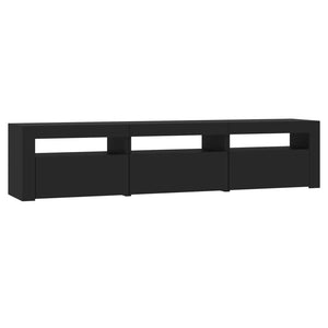 Έπιπλο Τηλεόρασης με LED Μαύρο 180x35x40 εκ.