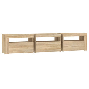 Έπιπλο Τηλεόρασης με LED Sonoma Δρυς 180x35x40 εκ.