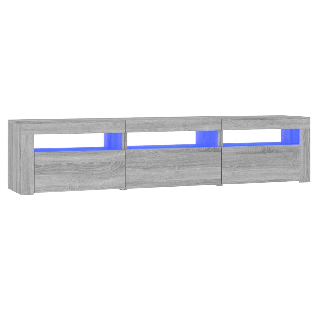 Έπιπλο Τηλεόρασης με LED Γκρι Sonoma 180x35x40 εκ. - Pakobazaar