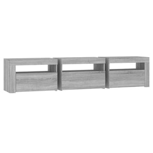 Έπιπλο Τηλεόρασης με LED Γκρι Sonoma 180x35x40 εκ. - Pakobazaar