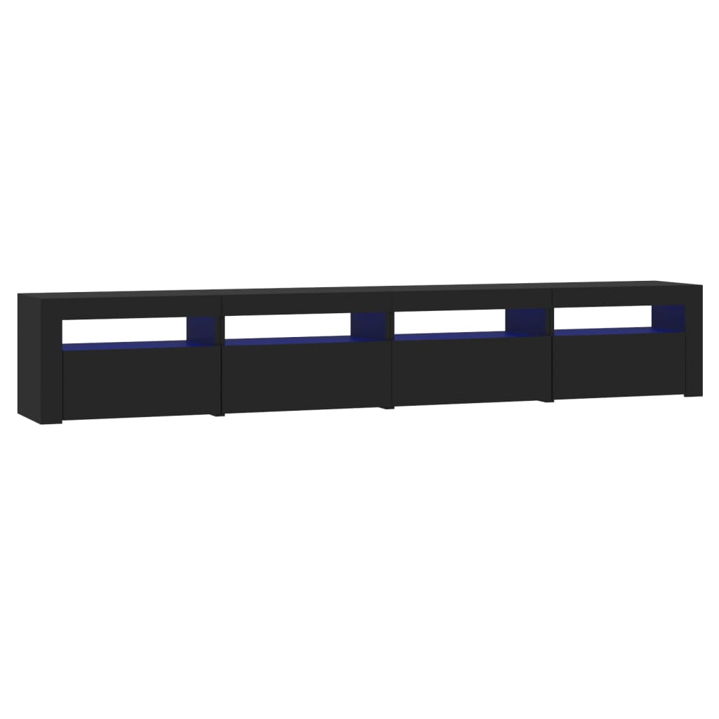 Έπιπλο Τηλεόρασης με LED Μαύρο 240x35x40 εκ. - Pakobazaar