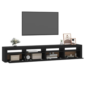 Έπιπλο Τηλεόρασης με LED Μαύρο 240x35x40 εκ. - Pakobazaar