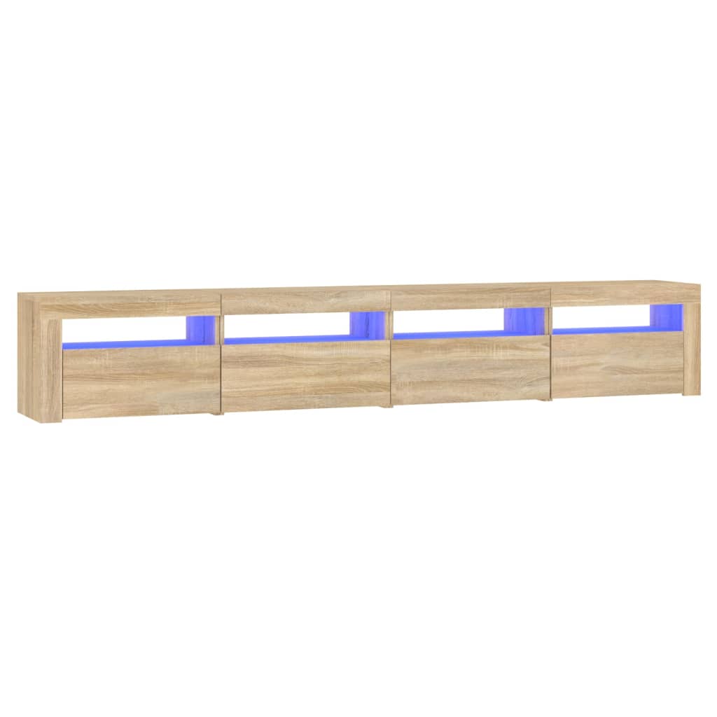 Έπιπλο Τηλεόρασης με LED Sonoma Δρυς 240 x 35 x 40 εκ.