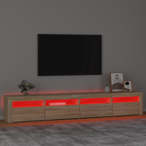 Έπιπλο Τηλεόρασης με LED Sonoma Δρυς 240 x 35 x 40 εκ.