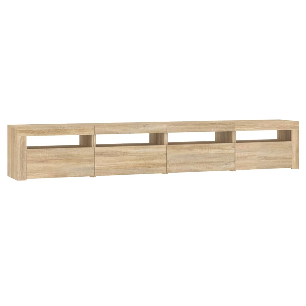 Έπιπλο Τηλεόρασης με LED Sonoma Δρυς 240 x 35 x 40 εκ.