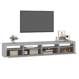 Έπιπλο Τηλεόρασης με LED Γκρι Sonoma 240x35x40 εκ. - Pakobazaar