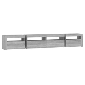 Έπιπλο Τηλεόρασης με LED Γκρι Sonoma 240x35x40 εκ. - Pakobazaar