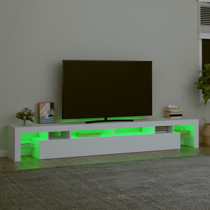 Έπιπλο Τηλεόρασης με LED Λευκό 260 x 36,5 x 40 εκ.