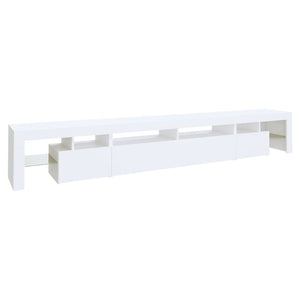 Έπιπλο Τηλεόρασης με LED Λευκό 260 x 36,5 x 40 εκ.