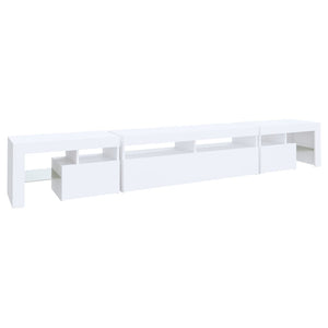 Έπιπλο Τηλεόρασης με LED Λευκό 260 x 36,5 x 40 εκ.