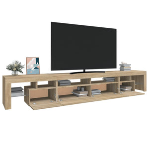 Έπιπλο Τηλεόρασης με LED Sonoma Δρυς 260x36,5x40 εκ. - Pakobazaar