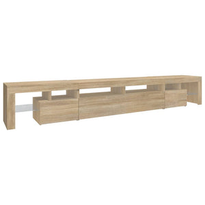 Έπιπλο Τηλεόρασης με LED Sonoma Δρυς 260x36,5x40 εκ. - Pakobazaar