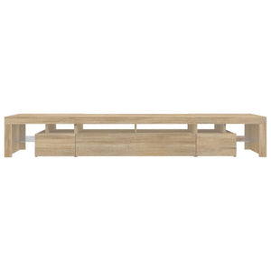 Έπιπλο Τηλεόρασης με LED Sonoma Δρυς 260x36,5x40 εκ. - Pakobazaar