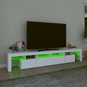 Έπιπλο Τηλεόρασης με LED Λευκό 230x36,5x40 εκ.