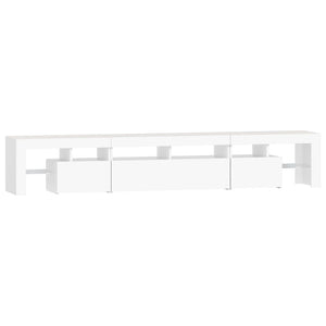 Έπιπλο Τηλεόρασης με LED Λευκό 230x36,5x40 εκ.