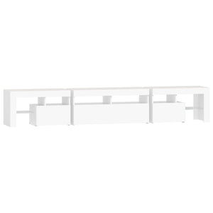 Έπιπλο Τηλεόρασης με LED Λευκό 230x36,5x40 εκ.