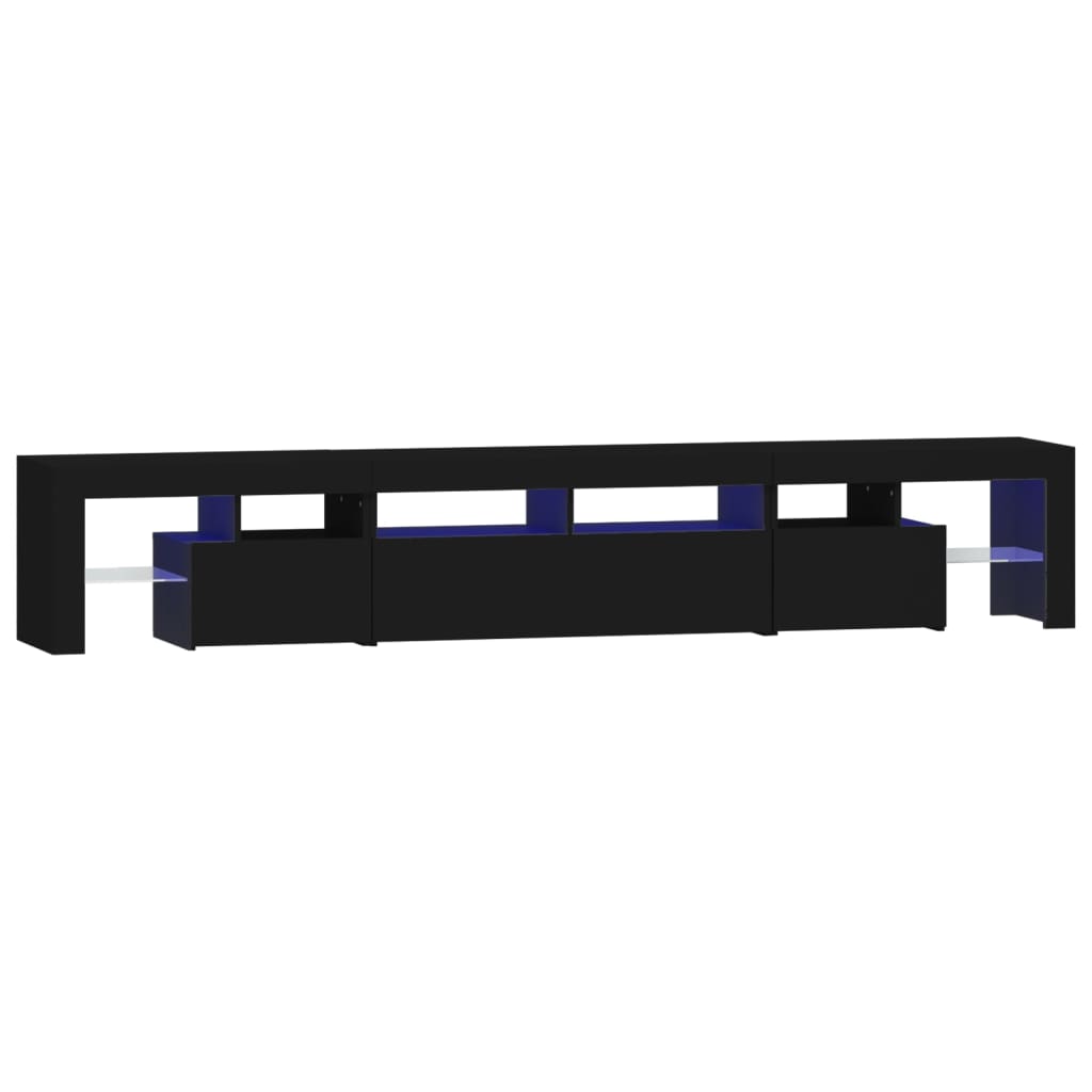 Έπιπλο Τηλεόρασης με LED Μαύρο 230x36,5x40 εκ.