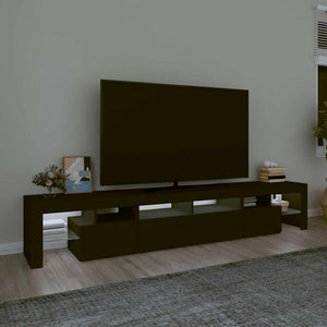 Έπιπλο Τηλεόρασης με LED Μαύρο 230x36,5x40 εκ. - Pakobazaar