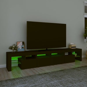 Έπιπλο Τηλεόρασης με LED Μαύρο 230x36,5x40 εκ.