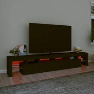 Έπιπλο Τηλεόρασης με LED Μαύρο 230x36,5x40 εκ.