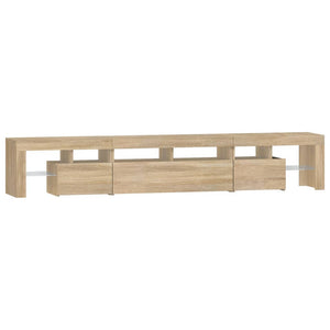 Έπιπλο Τηλεόρασης με LED Sonoma Δρυς 230 x 36,5 x 40 εκ. - Pakobazaar