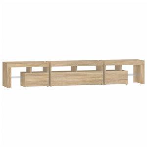 Έπιπλο Τηλεόρασης με LED Sonoma Δρυς 230 x 36,5 x 40 εκ. - Pakobazaar
