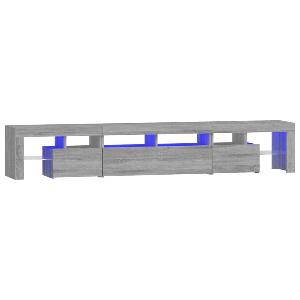 Έπιπλο Τηλεόρασης με LED Γκρι Sonoma 230x36,5x40 εκ. - Pakobazaar