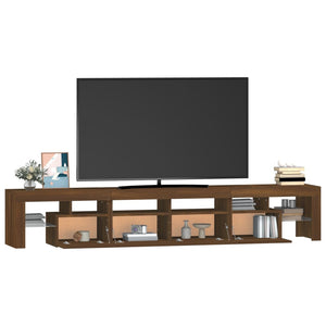 Έπιπλο Τηλεόρασης με LED Καφέ Δρυς 230x36,5x40 εκ. - Pakobazaar